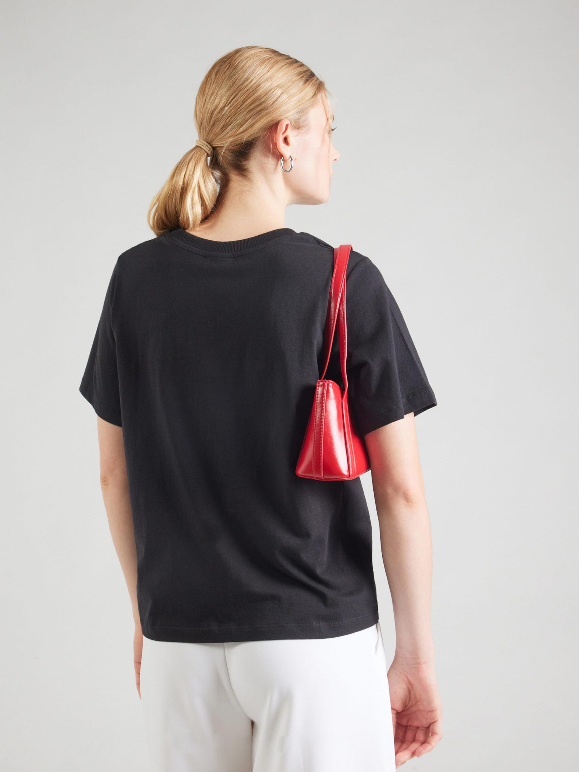 JDY Tričko 'JDYPISA' červená / čierna / biela