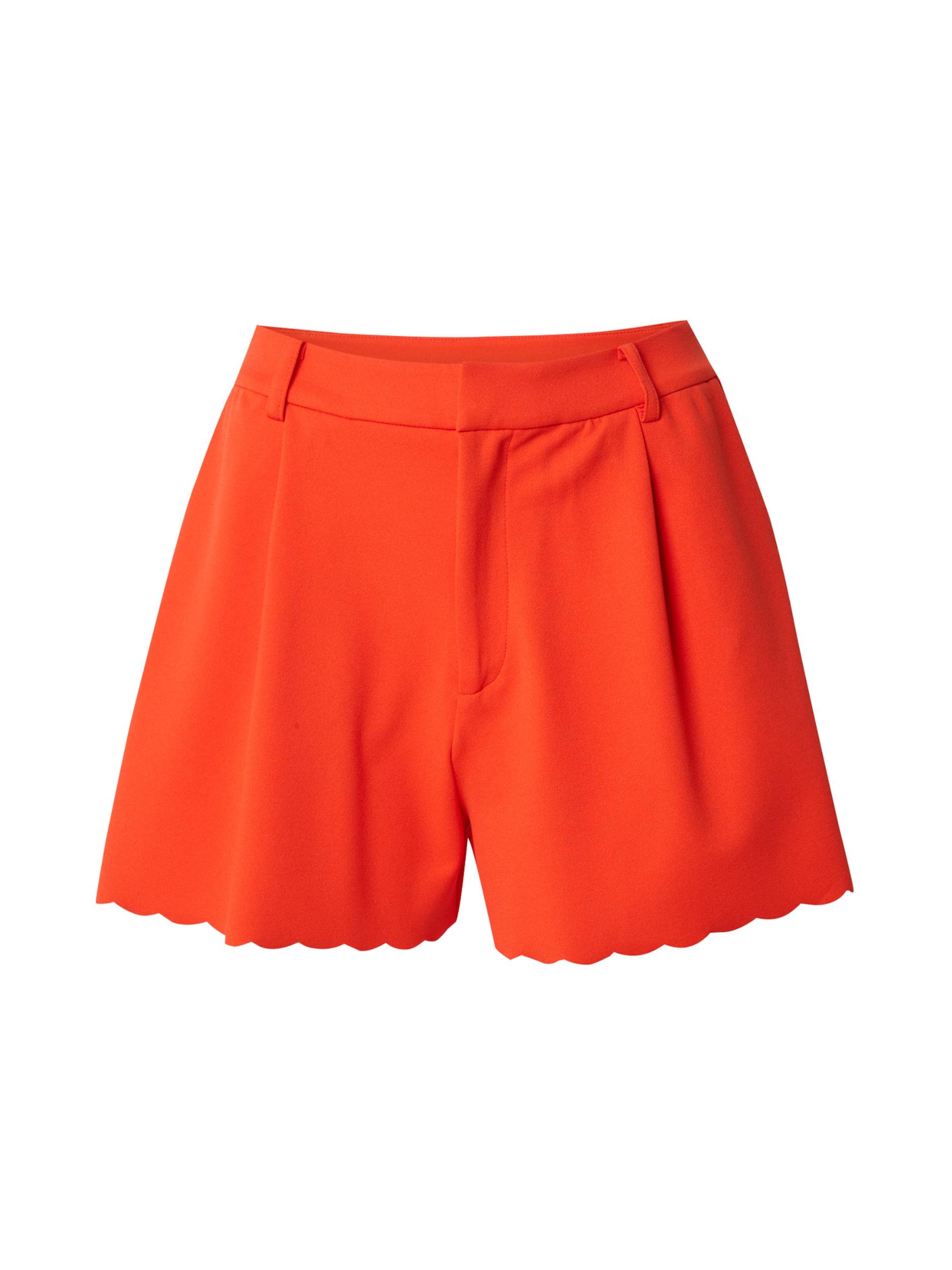 ONLY Plisované nohavice 'ONLSILJA' oranžovo červená