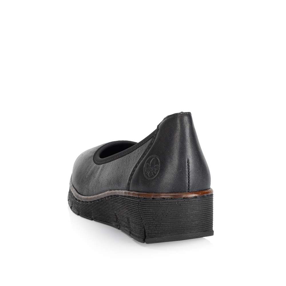 Dámske baleríny RIEKER 53755-00 čierna W5