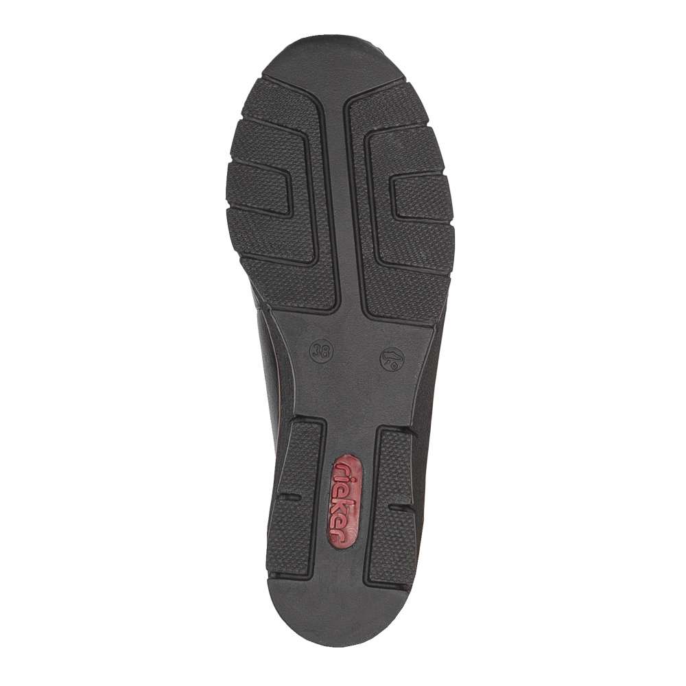 Dámske baleríny RIEKER 53755-00 čierna W5