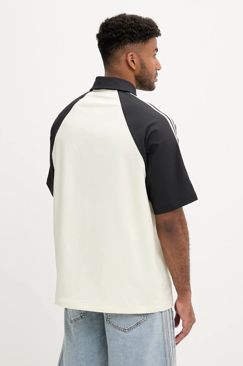 Košeľa adidas Originals Winter Shooter béžová farba, voľný strih, JM0514