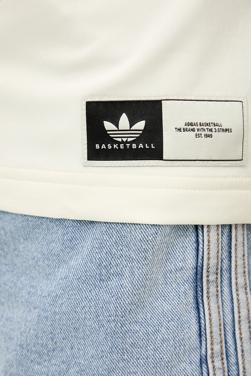 Košeľa adidas Originals Winter Shooter béžová farba, voľný strih, JM0514