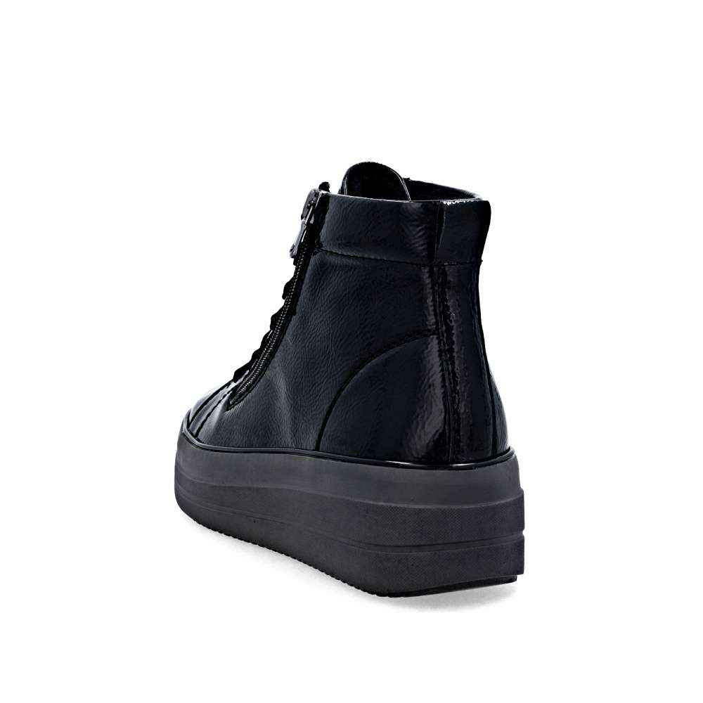 RIEKER Dámska členková obuv REMONTE D1C72-00 čierna W5