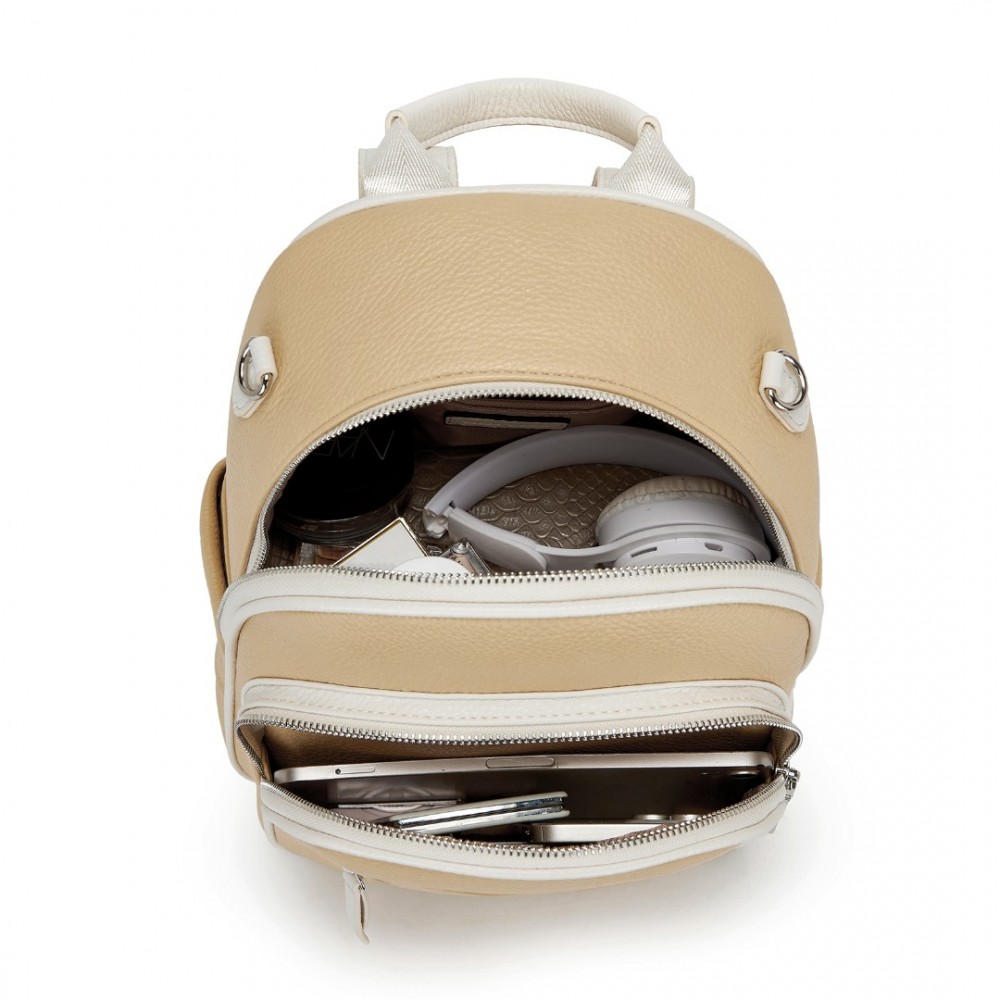 Miss Lulu Ruksak - malý s crossbody popruhom, žltý