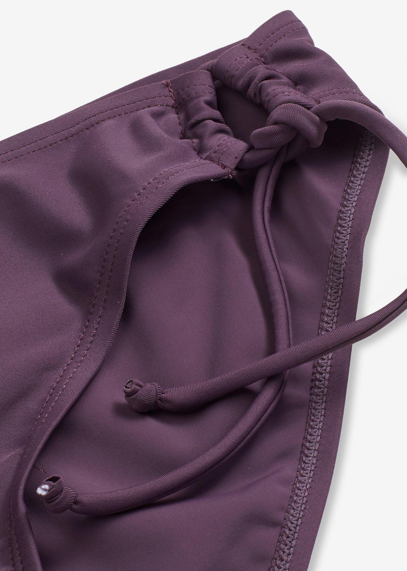 bonprix Bikinové nohavičky, na zaviazanie na boku, farba fialová