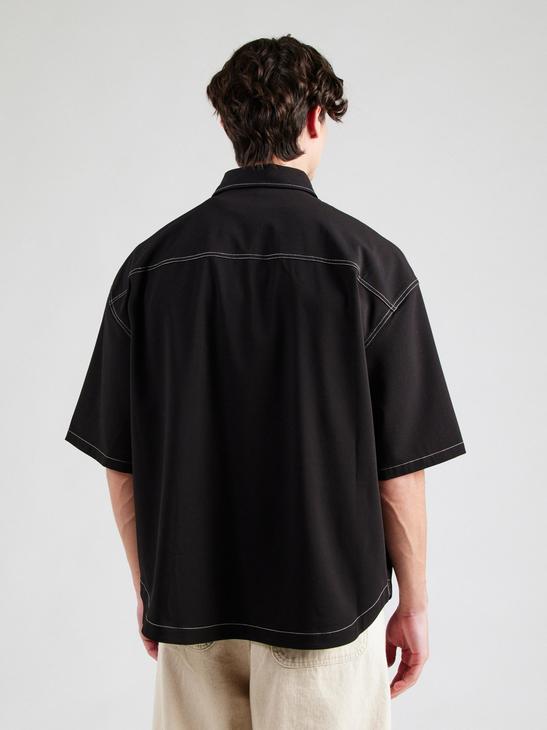 KARL LAGERFELD JEANS Košeľa čierna / biela