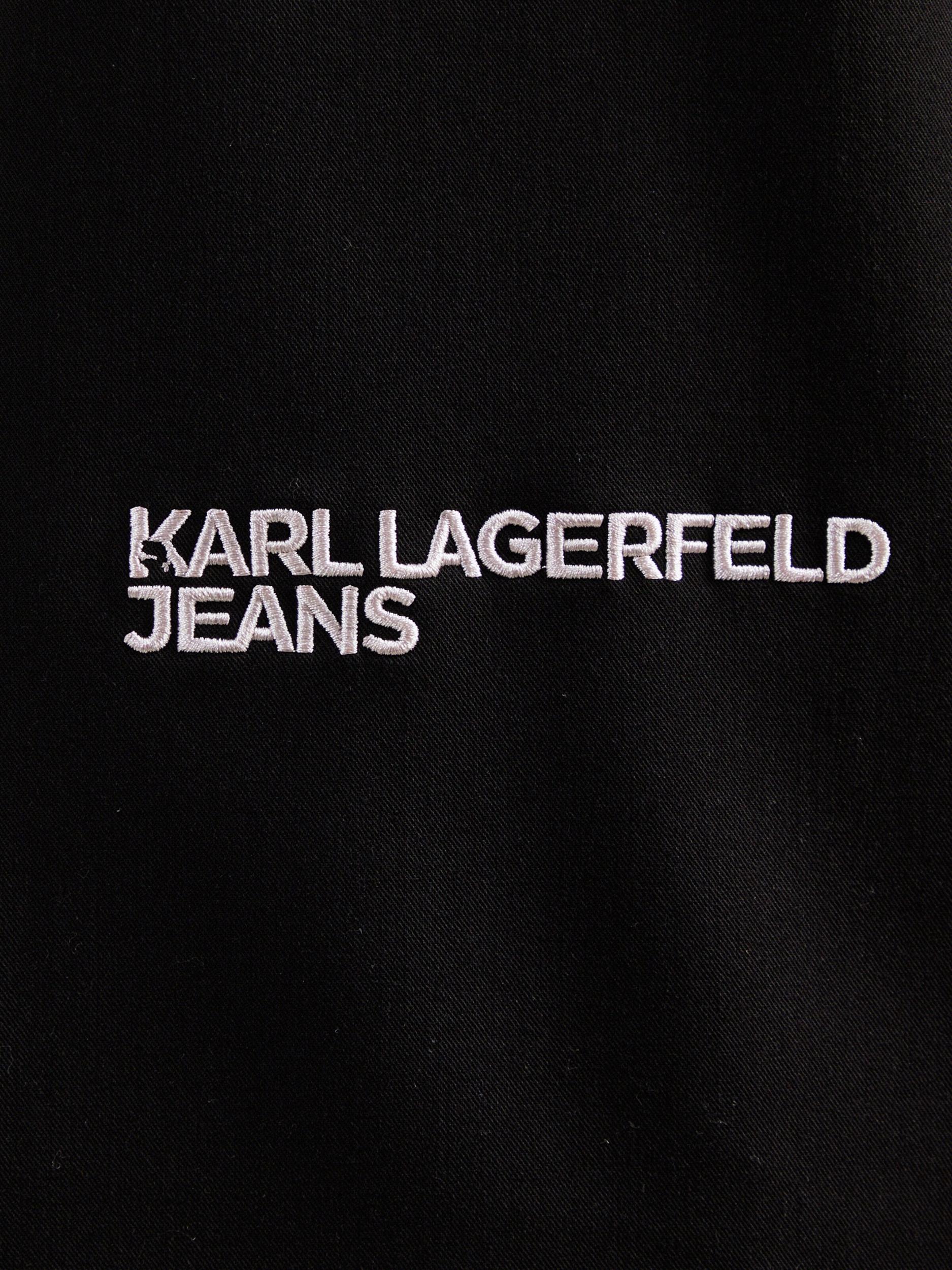 KARL LAGERFELD JEANS Košeľa čierna / biela