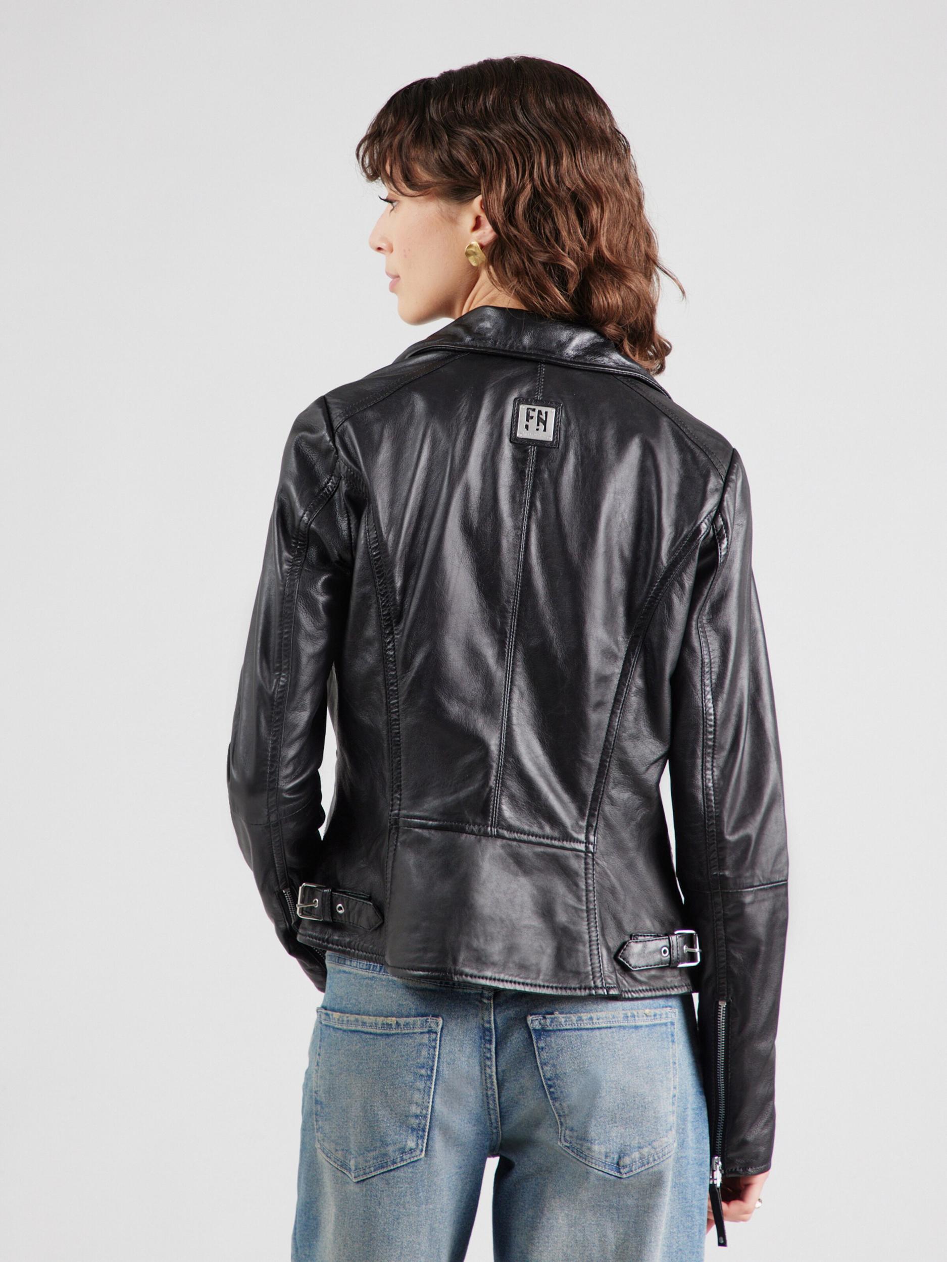 FREAKY NATION Prechodná bunda 'BikerPrincess' čierna