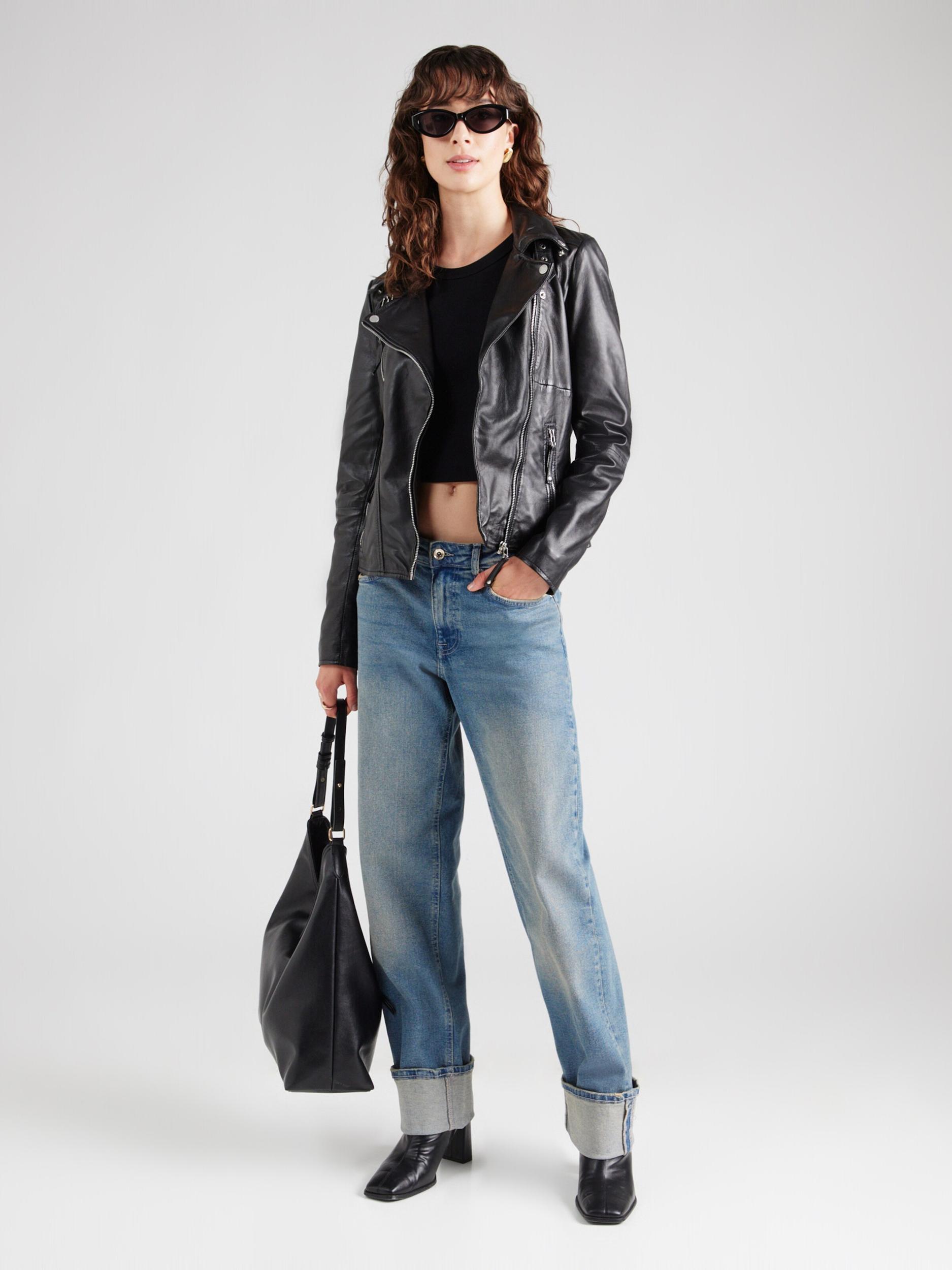 FREAKY NATION Prechodná bunda 'BikerPrincess' čierna