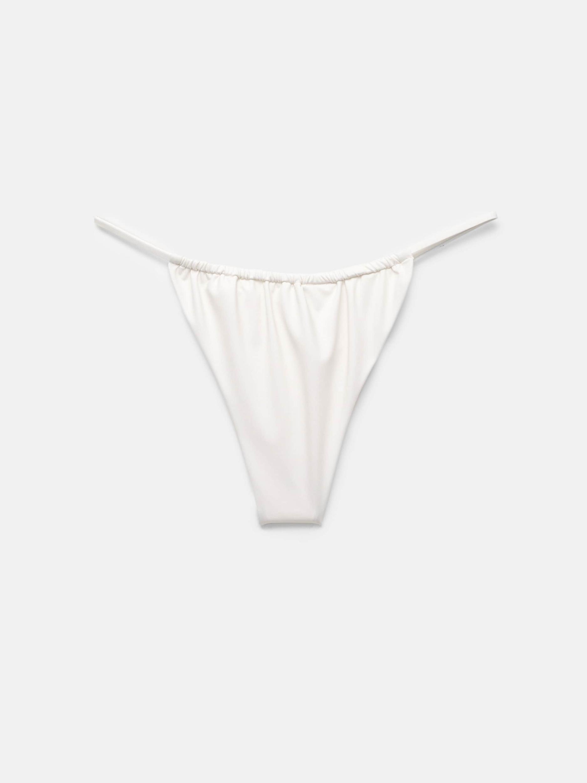 Pull&Bear Bikinové nohavičky žltá / oranžová / čierna / biela