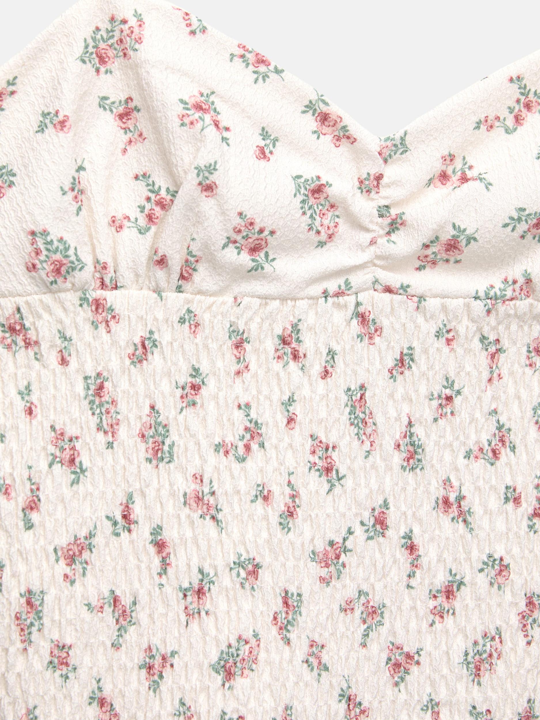 Pull&Bear Top mätová / ružová / staroružová / biela