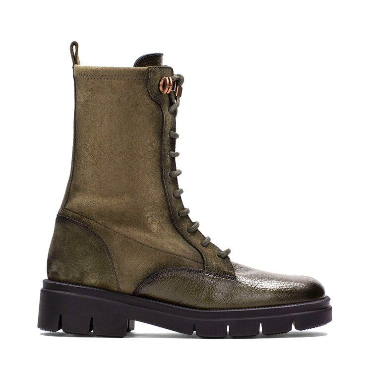 Luxusní kotníkové boty Hispanitas v army stylu Hispanitas HI254234 zelená
