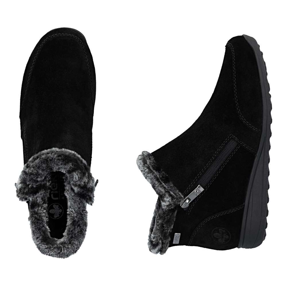 Dámska členková obuv RIEKER 47256-00 čierna W5