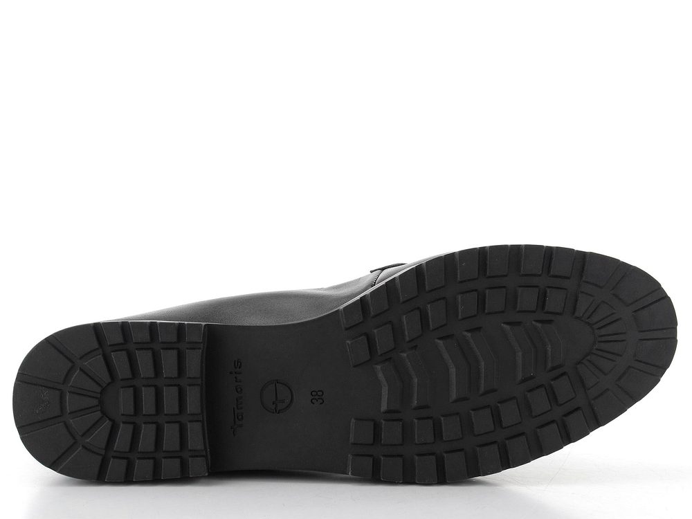 Tamaris mokasíny black leather 1-24200-42