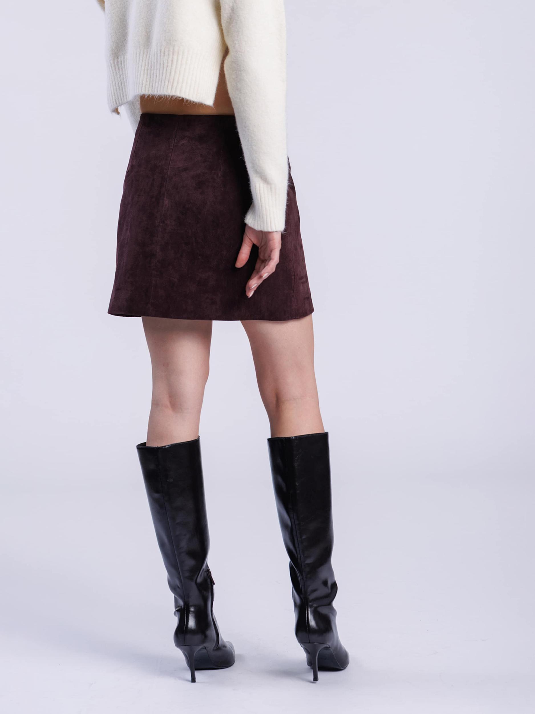 FREAKY NATION Sukňa bordová