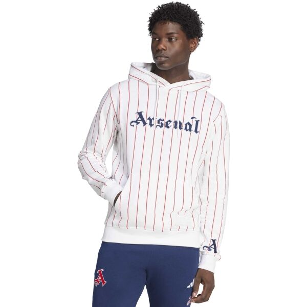 adidas ARSENAL FC US HD AOP Pánska mikina, biela, veľkosť M