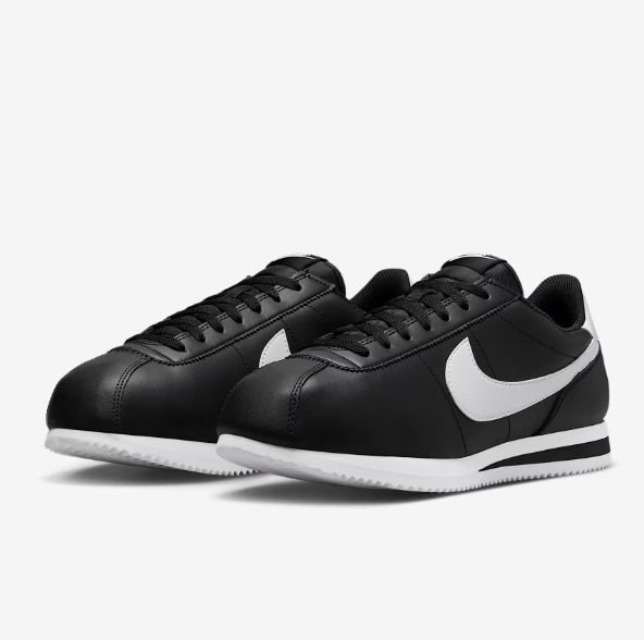 Nike Cortez Leather Mens Shoes BLACK
