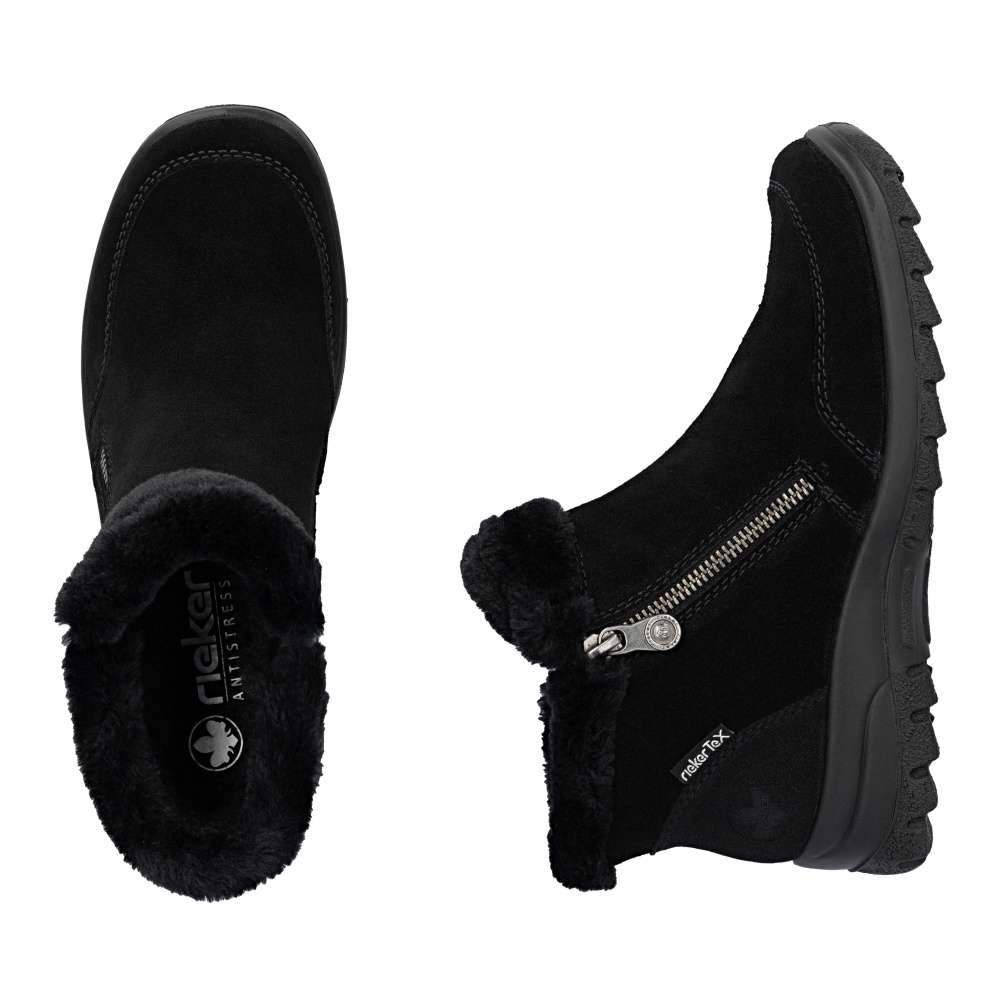 Dámska členková obuv RIEKER L7188-00 čierna W5