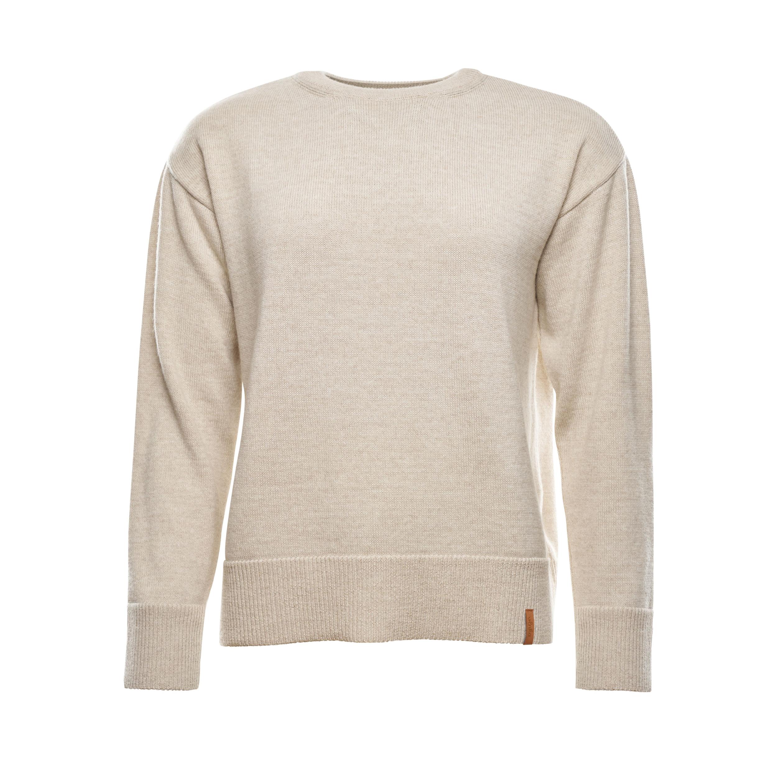 Dámsky tenký vlnený sveter Vlnka prírodná veľkosti oblečenia S/M