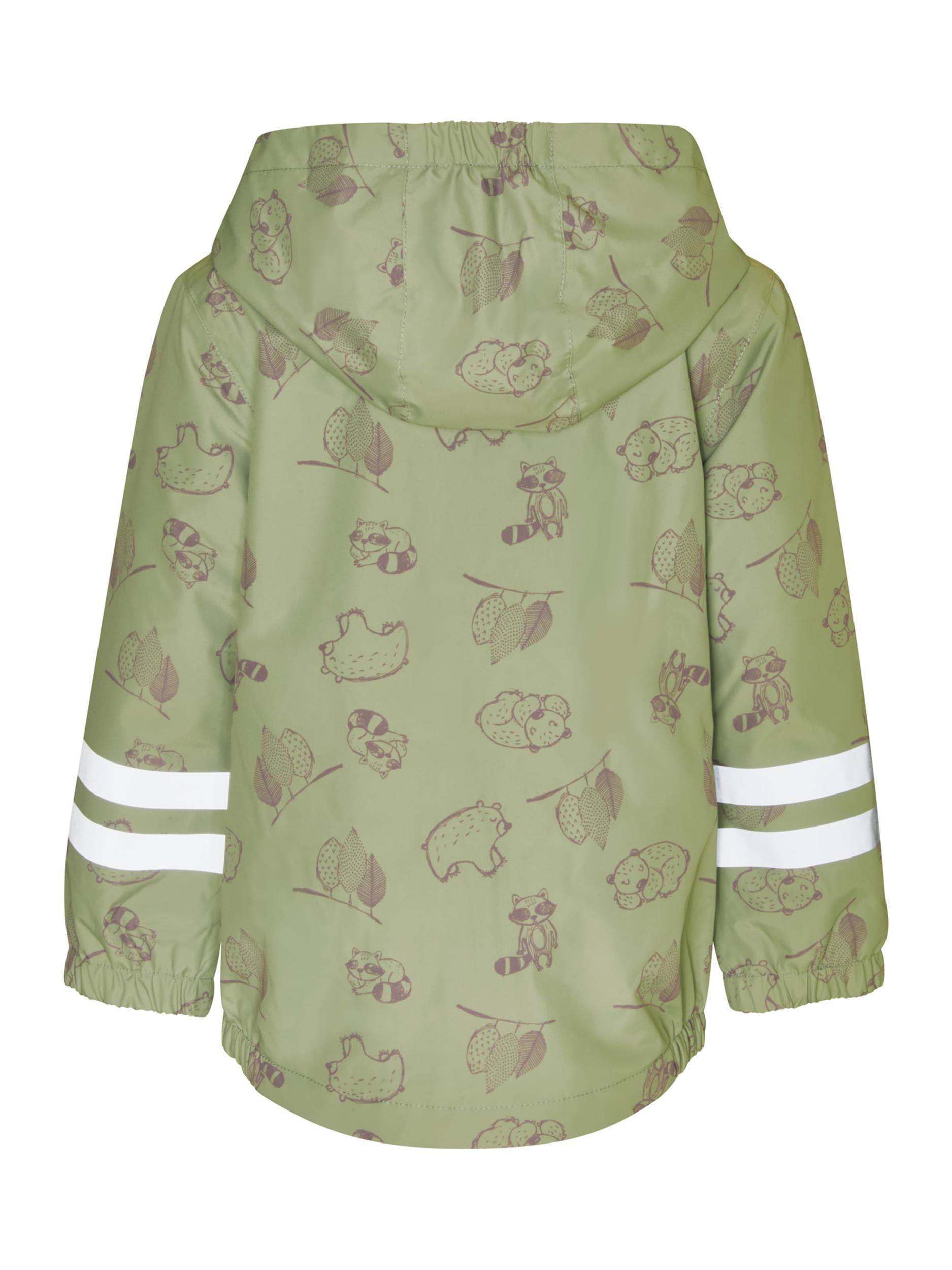 PLAYSHOES Funkčná bunda tmavosivá / zelená / oranžová