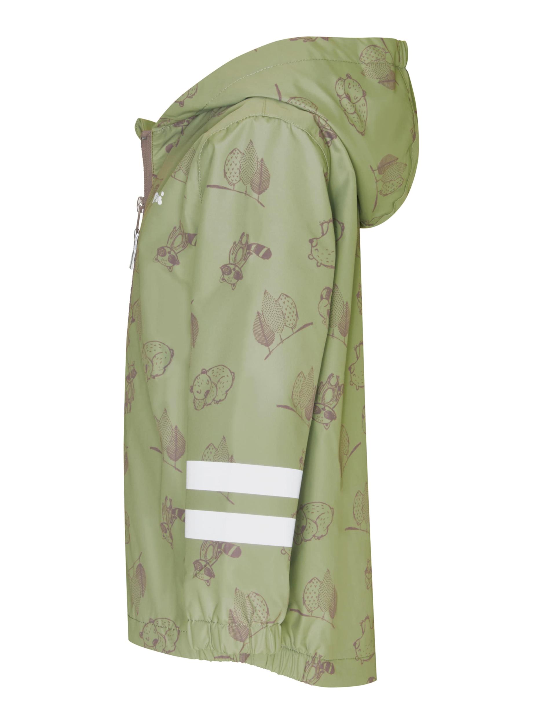 PLAYSHOES Funkčná bunda tmavosivá / zelená / oranžová