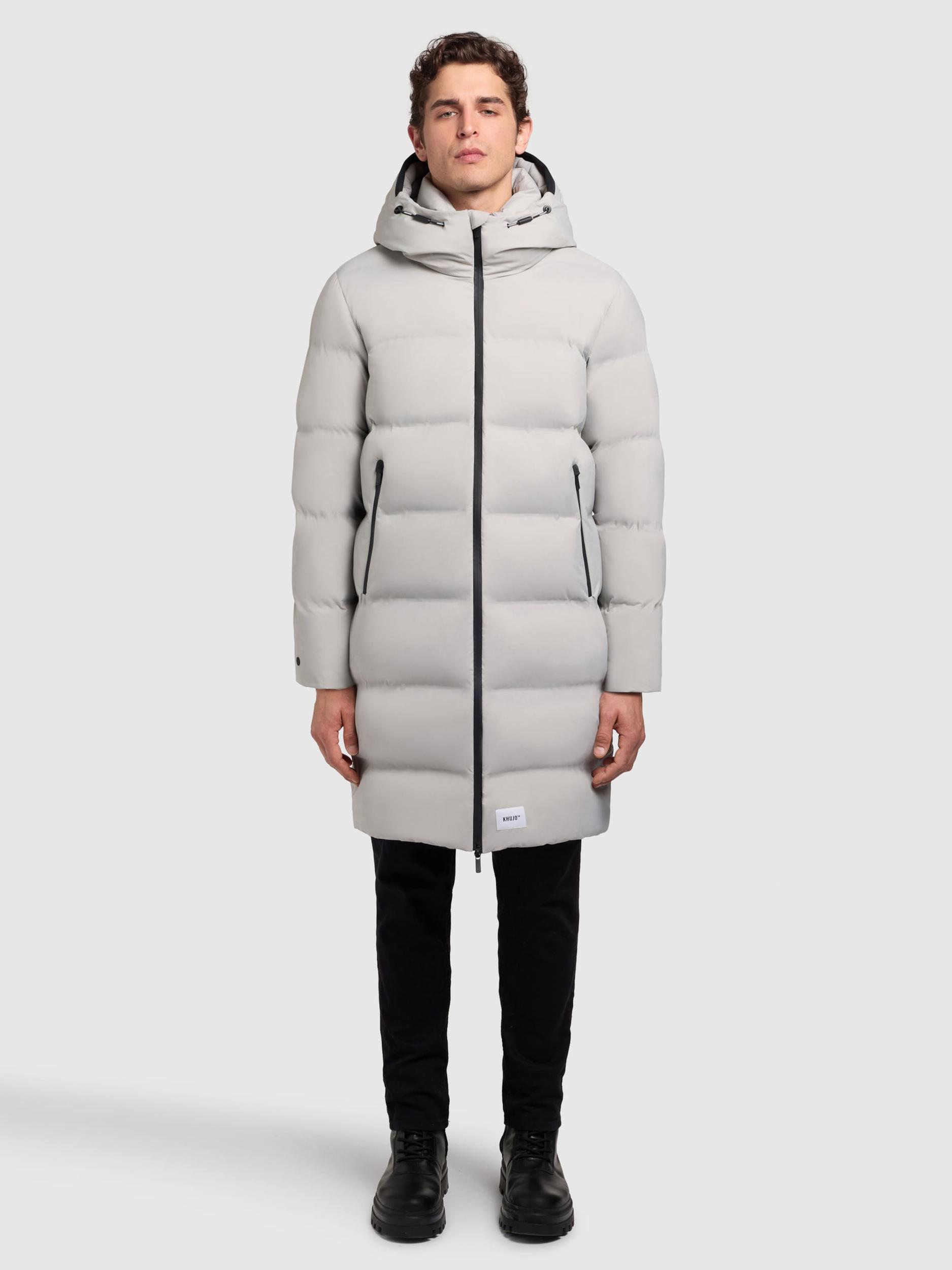khujo Zimný kabát 'Caius2' svetlosivá