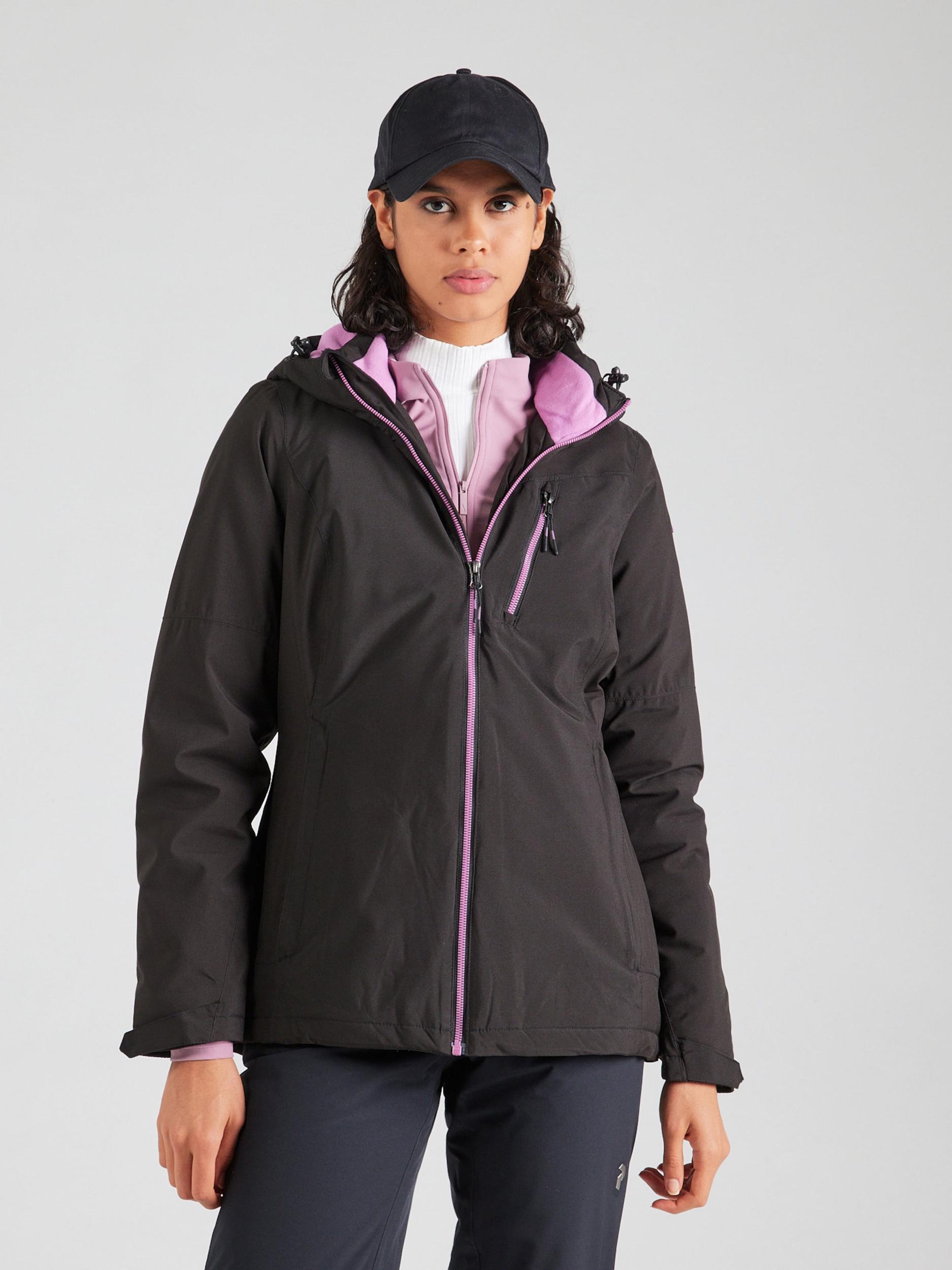 KILLTEC Outdoorová bunda 'KOW 195' eozín / čierna