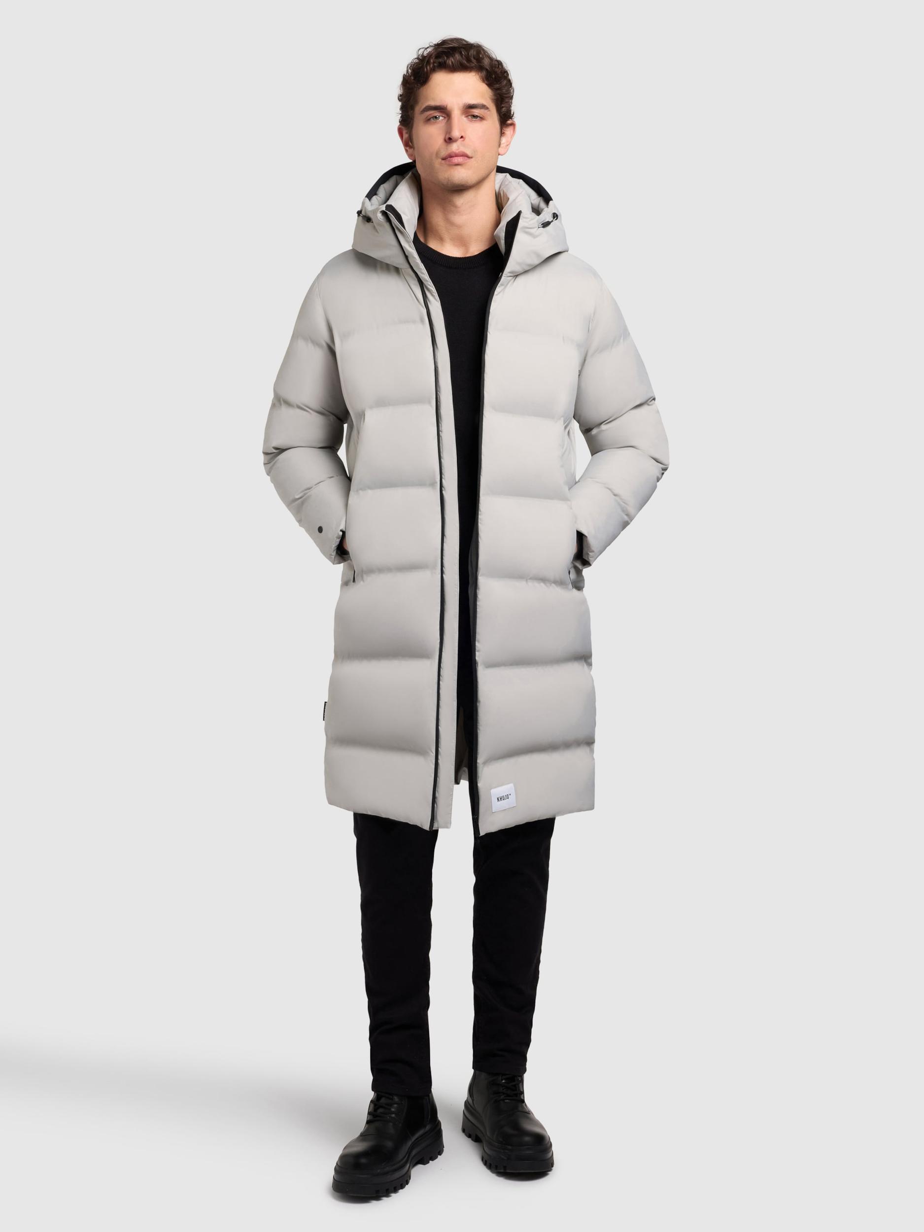 khujo Zimný kabát 'Caius2' svetlosivá