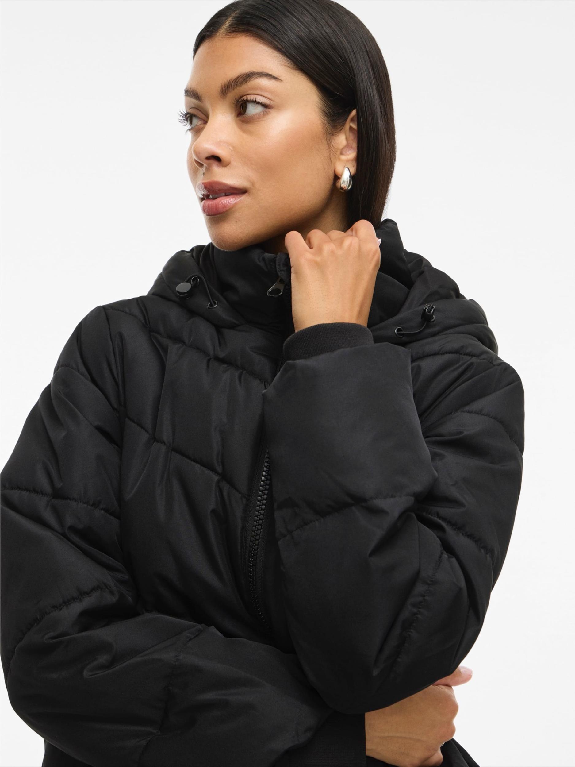 VILA Zimný kabát 'VIMILJA' čierna