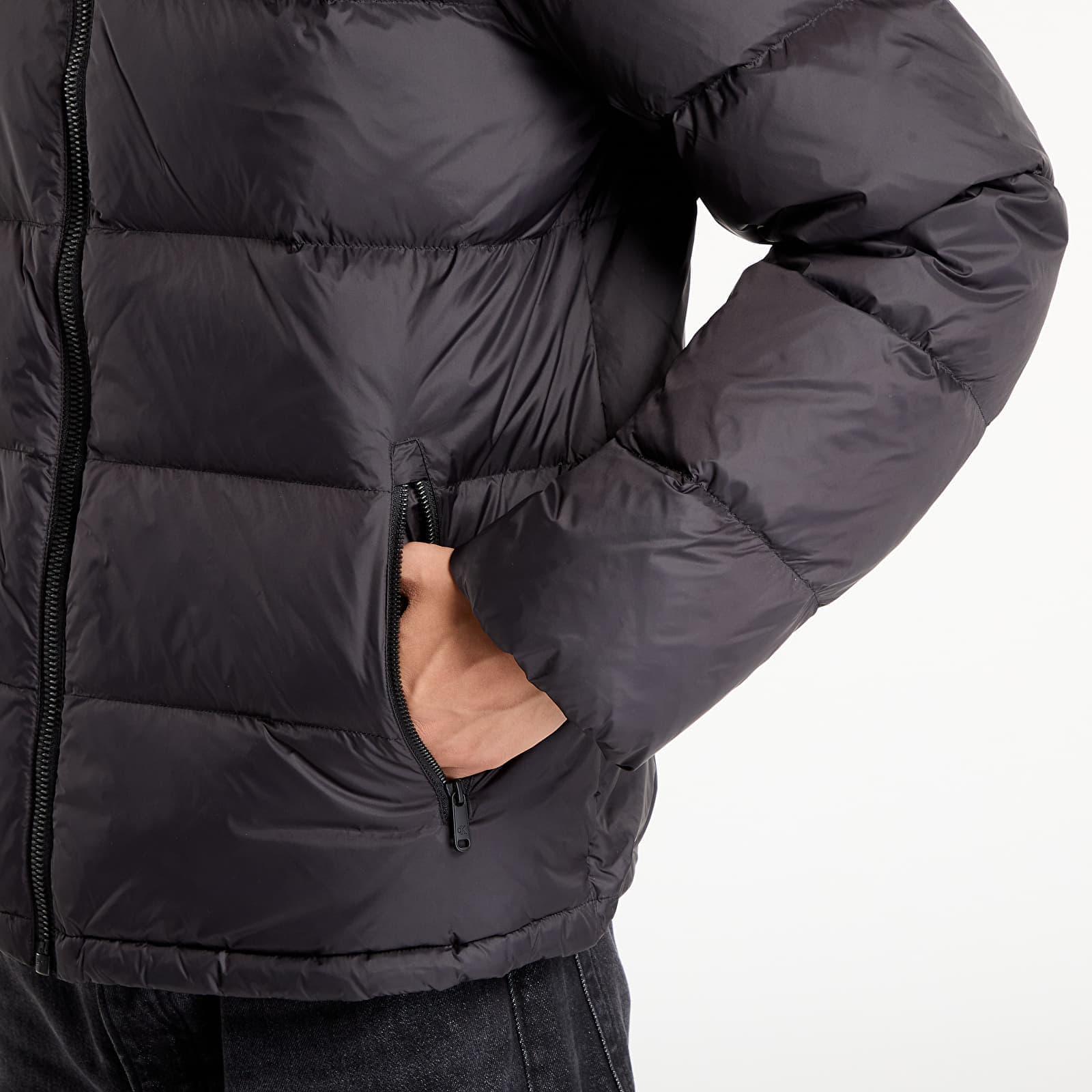 Páperka Calvin Klein Jeans Ls Nylon Zip Off Hooded Jacket Black M