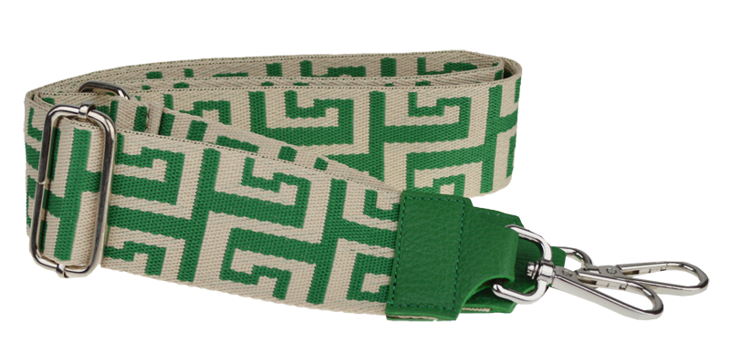 Zelená kožená talianska crossbody kabelka Batilda Verde s prídavným pruhom IX NovaKabelka.sk