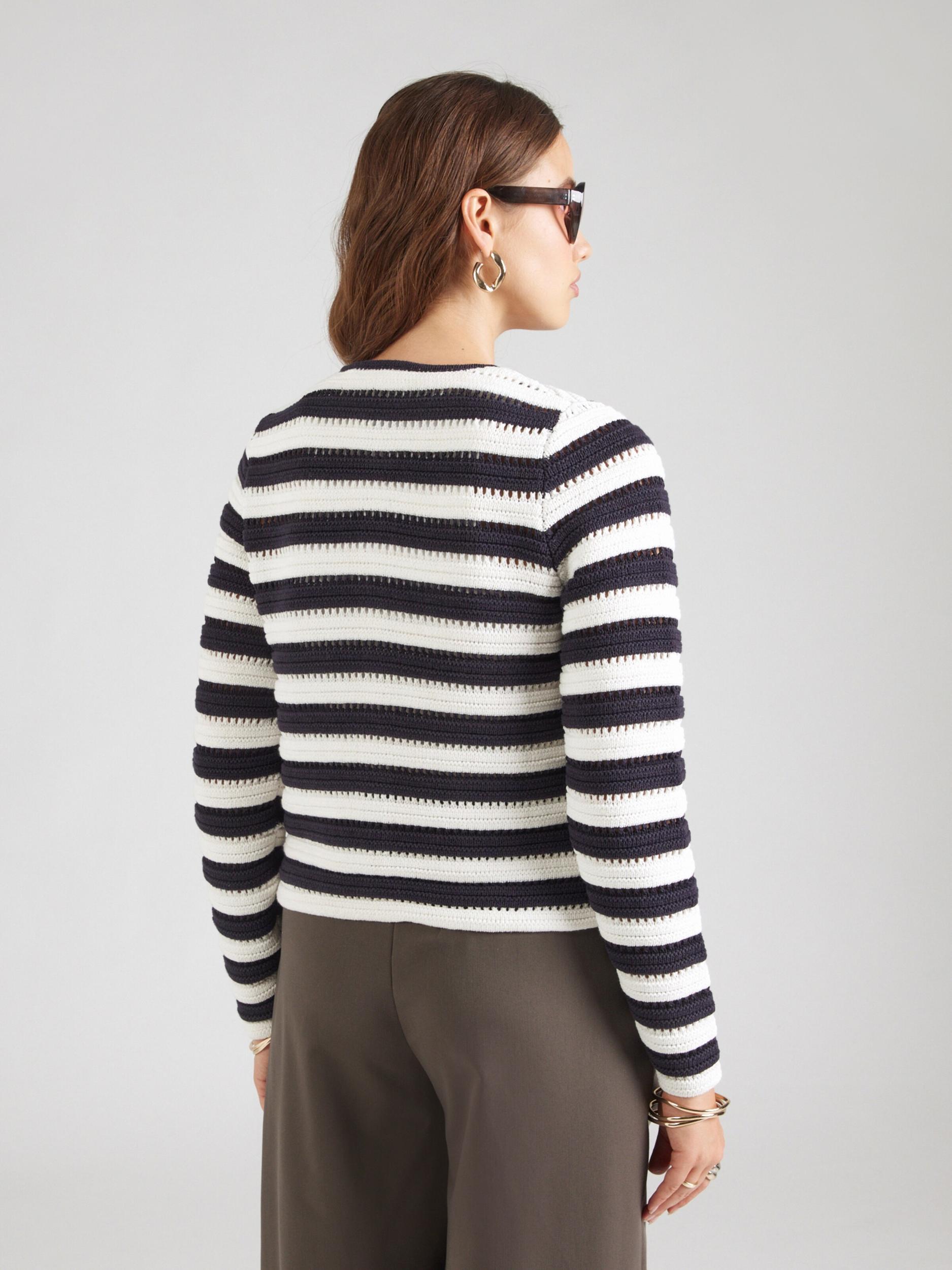 COMMA Kardigán čierna / biela