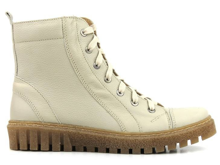 Dámské kozačky a kozačky polské značky HELIOS Komfort 575, ecru