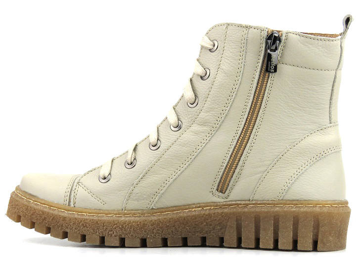 Dámské kozačky a kozačky polské značky HELIOS Komfort 575, ecru