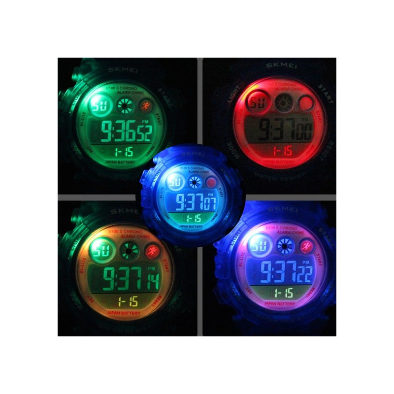 SKMEI 1451 Detské športové hodinky Little lady Fialové