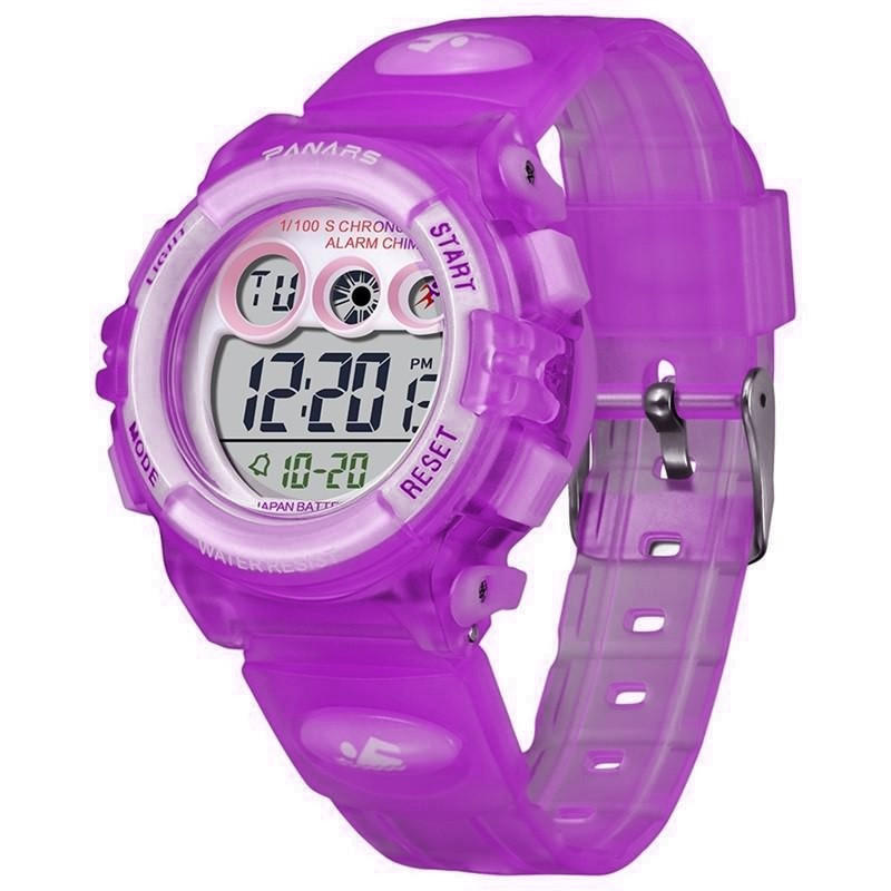 SKMEI 1451 Detské športové hodinky Little lady Fialové