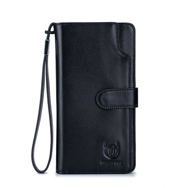 Bullcaptain kožená dlhá peňaženka Maurus Čierna