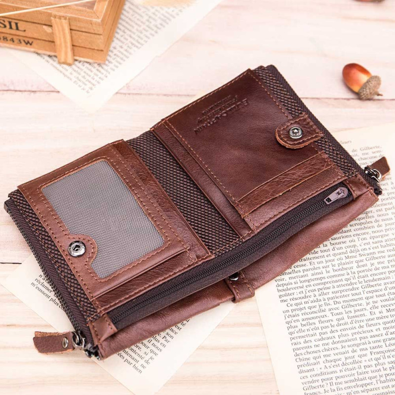 Bullcaptain kožená peňaženka Albuin Hnedá