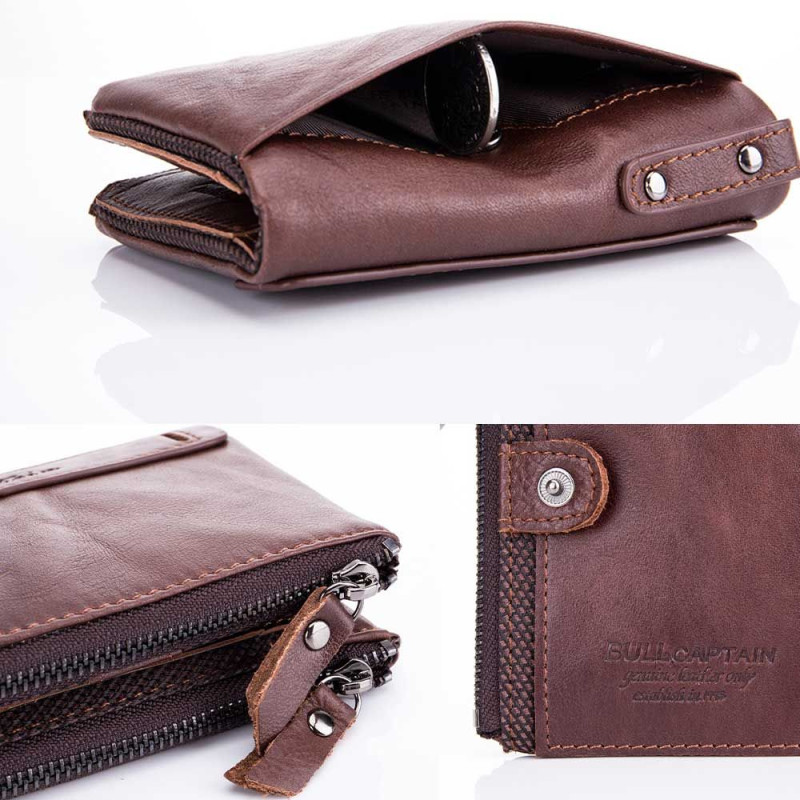 Bullcaptain kožená peňaženka Albuin Hnedá