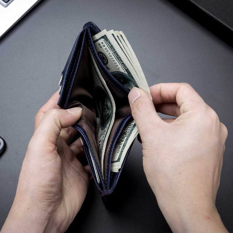 Bullcaptain elegantná kožená peňaženka Gerold Čierna