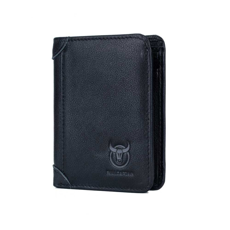 Bullcaptain elegantná kožená peňaženka Gerold Čierna