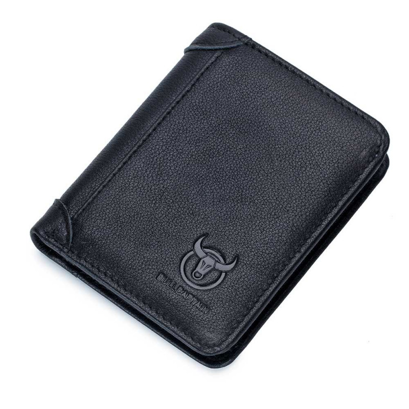 Bullcaptain elegantná kožená peňaženka Gerold Čierna