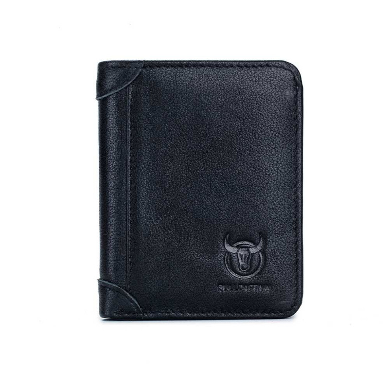 Bullcaptain elegantná kožená peňaženka Gerold Čierna