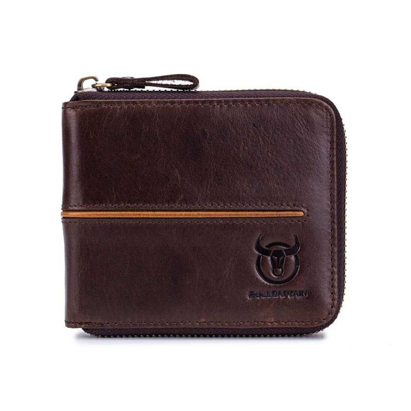 Bullcaptain elegantná kožená peňaženka Tyron Hnedá