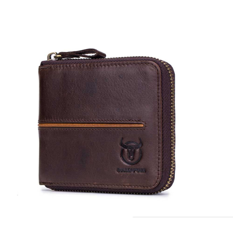 Bullcaptain elegantná kožená peňaženka Tyron Hnedá