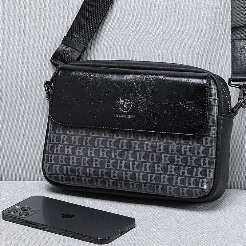 Bullcaptain crossbody taška cez rameno Mateo Čierna 4L