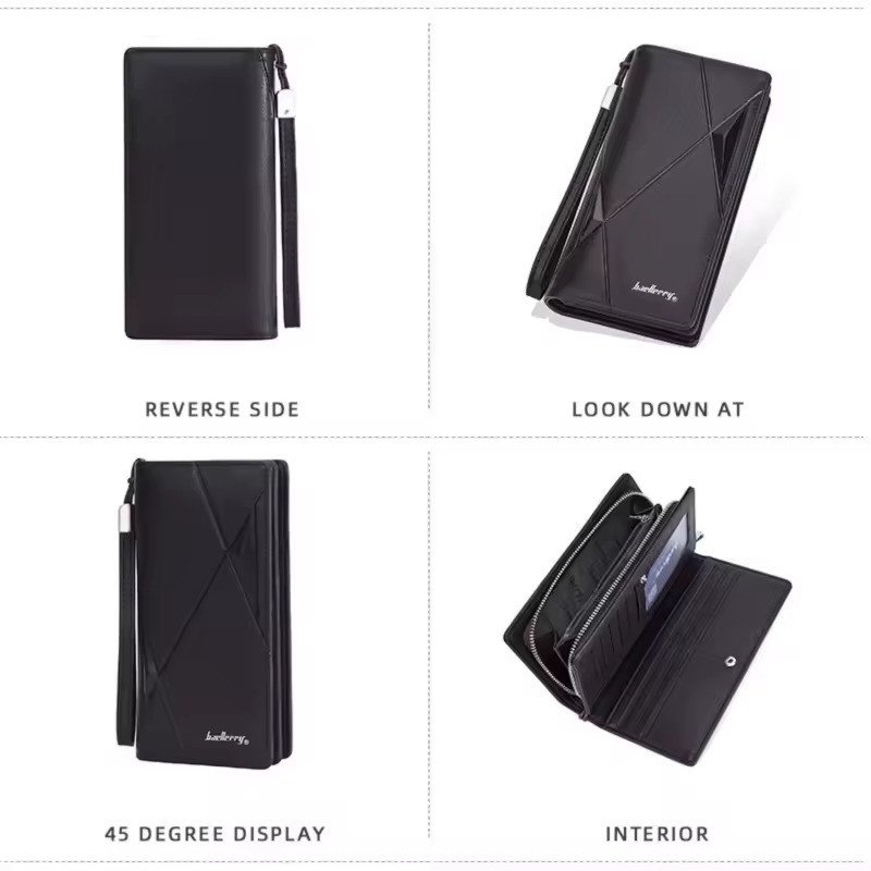 Baellerry dlhá peňaženka s pútkom Carter Čierna