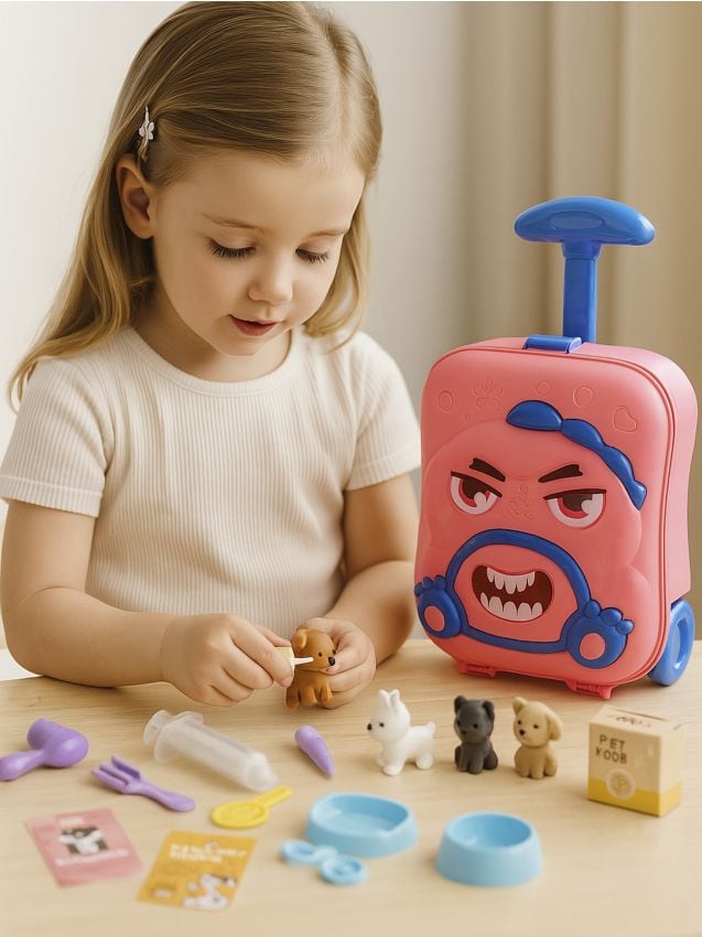 Sinsay - Hračka – Sada na starostlivosť o zvieratko - ružová