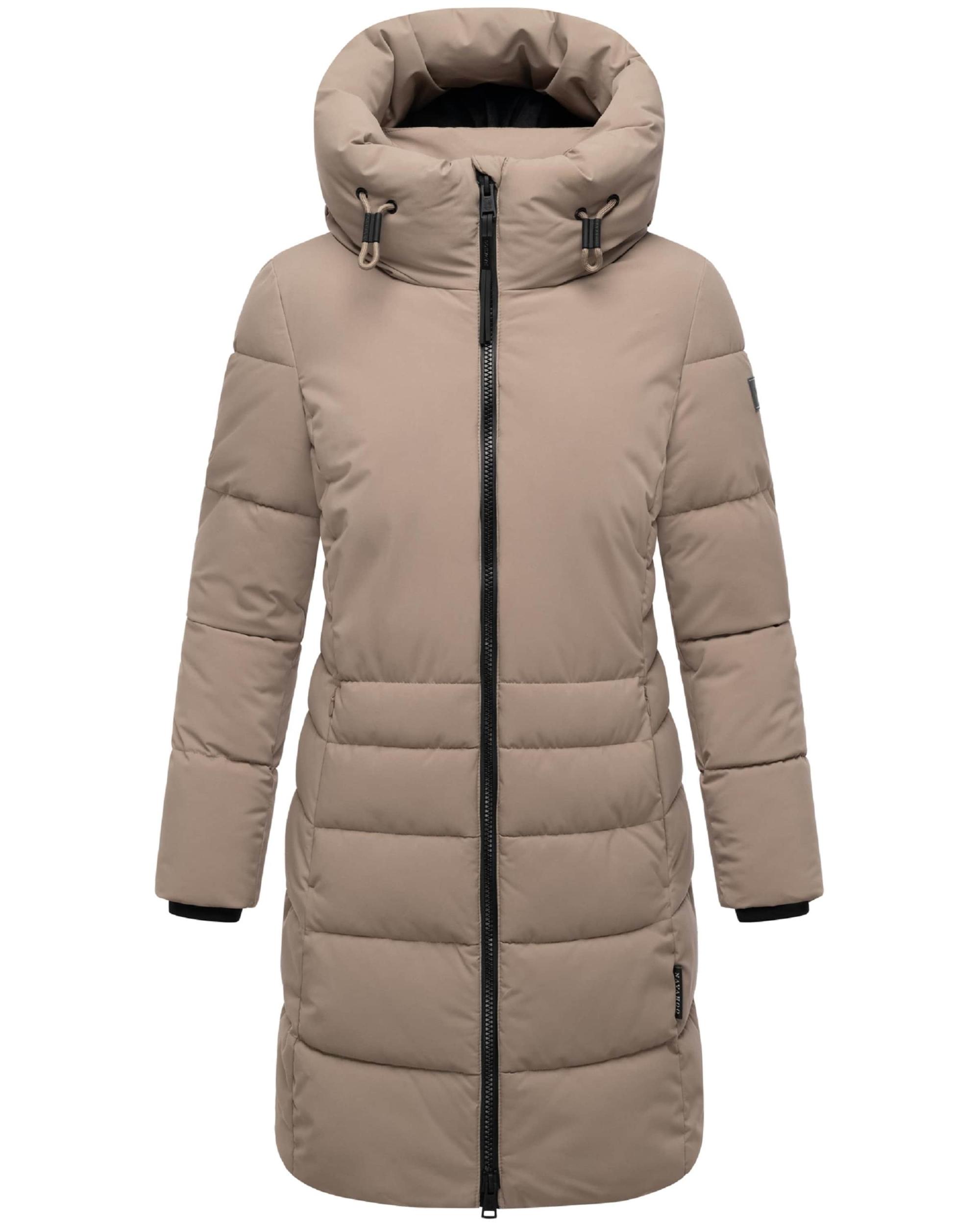 NAVAHOO Zimný kabát 'Mondnebel XIV' mokka / čierna