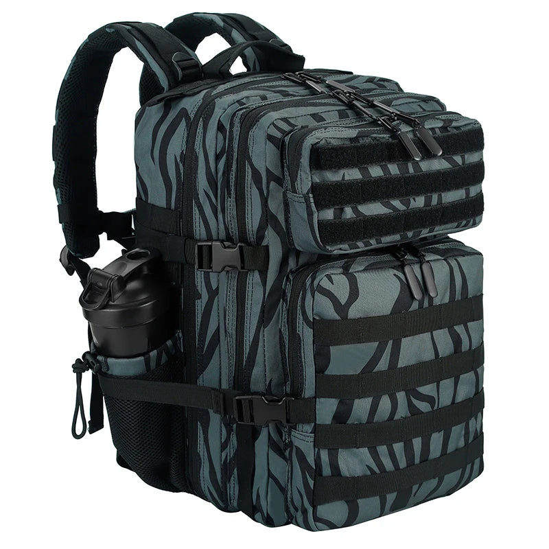TOP FASHION Taktický batoh 25–45L – outdoorový ruksak s držákem lahve